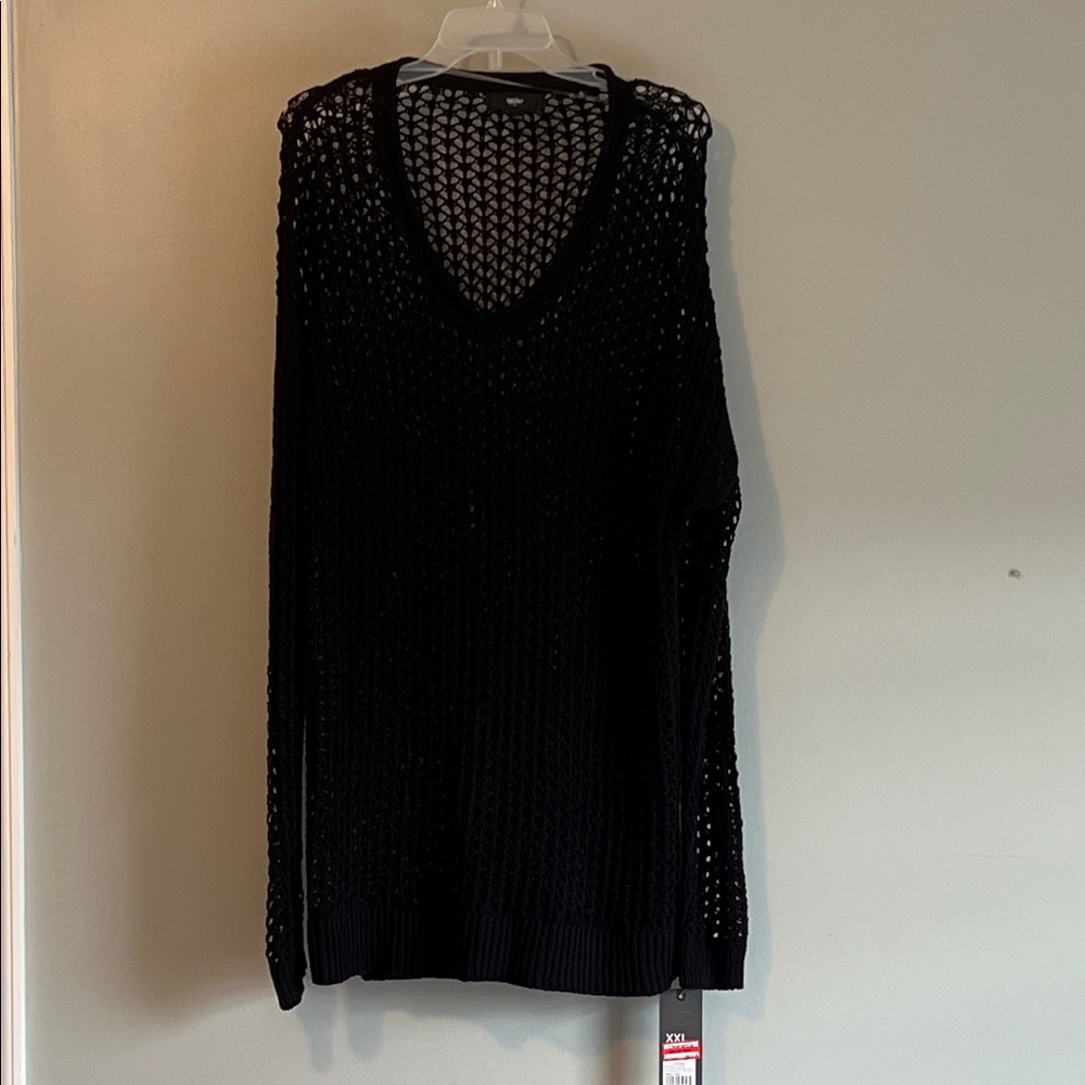 Mossimo Supply Co. Black V-Neck Sweater